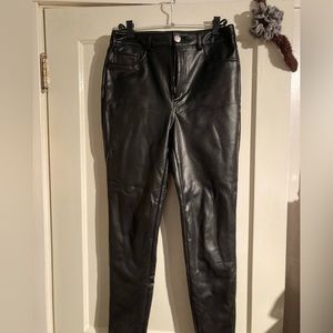 Skinny-leg Faux-Leather INC Pants